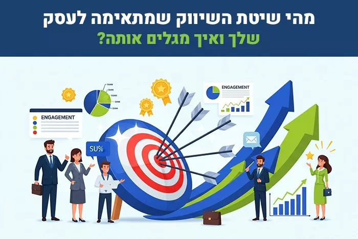 לא כל עסק צריך את אותה אסטרטגיה. שיטות שיווק שונות מתאימות לעסקים שונים שירות, איקומרס או B2B הנה איך תגלו את השיטה המדוי