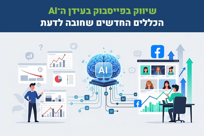 שיווק בפייסבוק בעידן ה־AI - מה האלגוריתם באמת רואה ואיך להפוך חשיפה ללידים חמים לעסקים